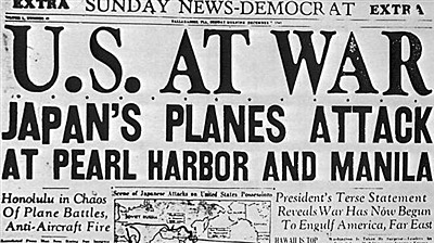 U.S. Declares War on Japan