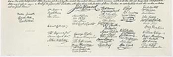 The Declaration of Independence is signed