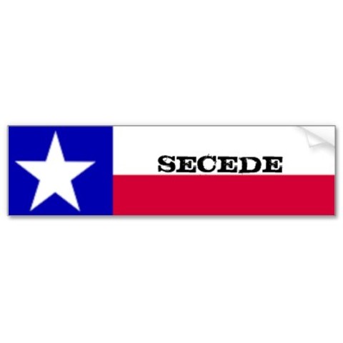 Texas secded from the union