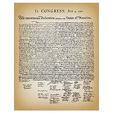 the Declaration of Independence is signed!