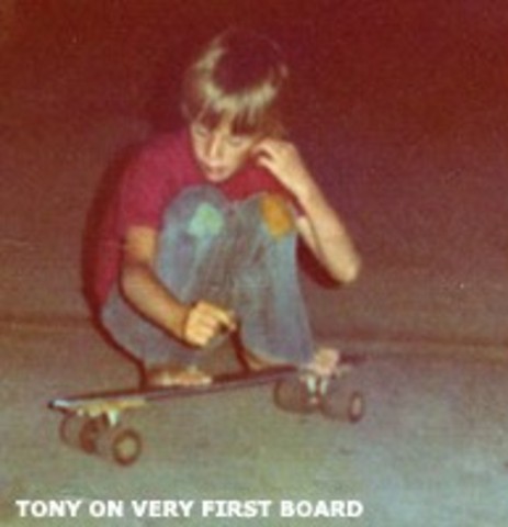 his brother Steve Hawk gave him his first skateboard