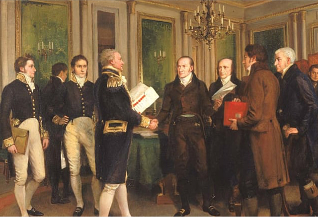 The Peace Treaty of Ghent.