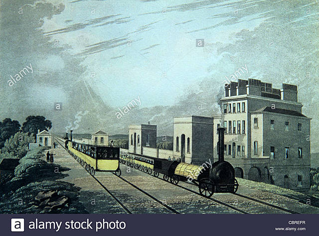 Se inaugura la primera línea férrea Manchester-Liverpool