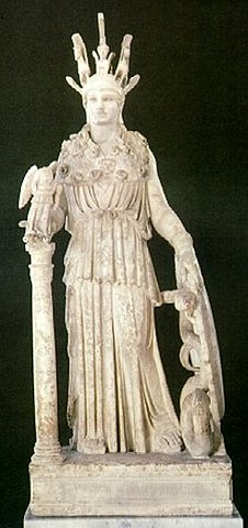 Arte Griego. Atenea Partenos. Fidias. Periodo Clásico