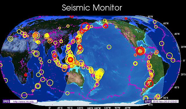 MAPA SÍSMICO TERRESTRE