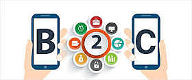 Aparece  B2C (del inglés business-to-consumer)