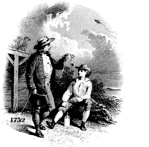 Benjamin Franklin and the Kite Exprirement