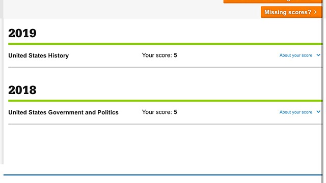 My AP US History Score