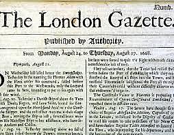Newspaper-The London Gazette (1640)