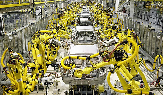 Premiers robots industriels