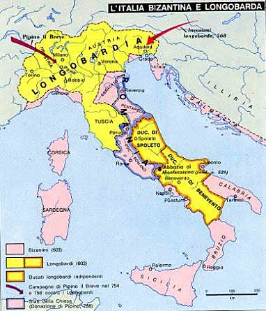 il popolo longobardo entrò in Italia