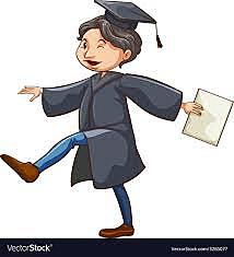 My brother graduating from 8th grade