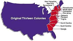 The 13 Colonies