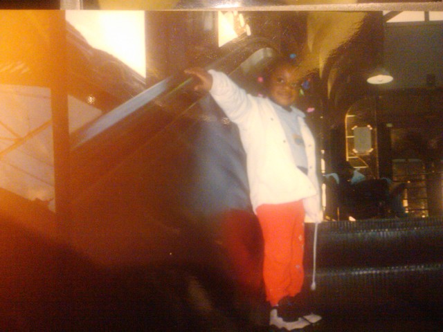 First train ride (at the train station)