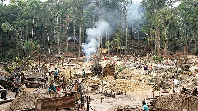 Proliferación de minas en la vertiente del Pacífico