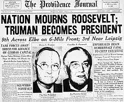 Franklin Delano Roosevelt Died