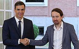 Pedro Sánchez pacta amb Pablo Iglesias després de les Eleccions Generals