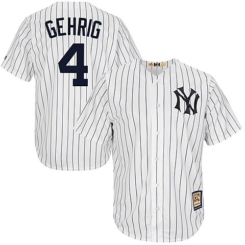 Lou Gehrig retired his jersey.