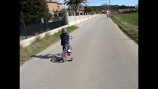 Primer cop en Bicicleta
