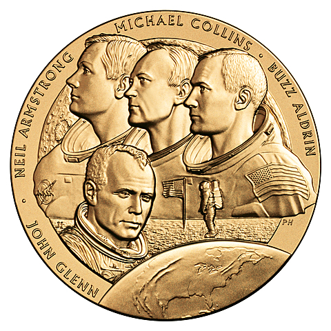 John Glenn  was awarded the Congressional Gold Medal