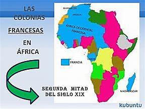 Las colonias francesas en África.