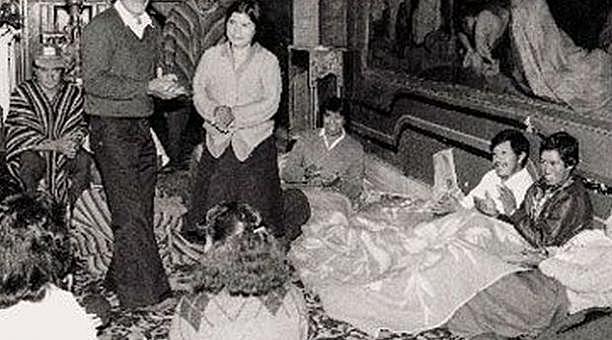 Toma indigena iglesia Santo Domingo