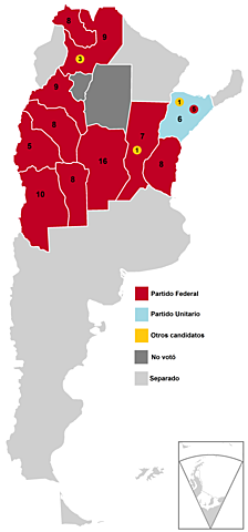 ELECCIONES PRESIDENCIALES DE ARGENTINA 1854