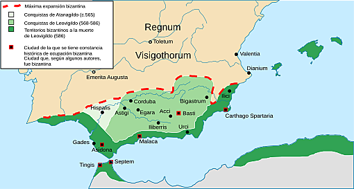 Giustiniano conquista la Spagna