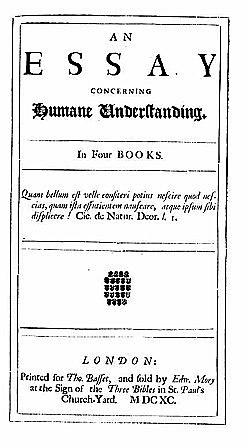 John Locke published "Essay Concerning Human Understanding”