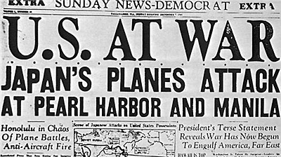 US Declares War on Japan