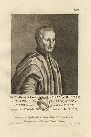 GIANNOZZO MANETTI (Florencia, Italia 1396-1459)