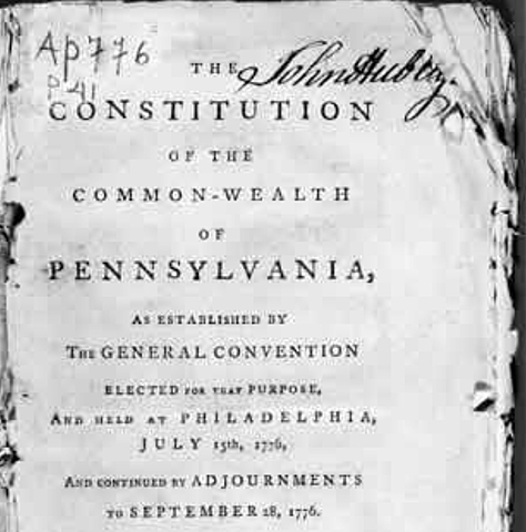 A new state constitution 1790