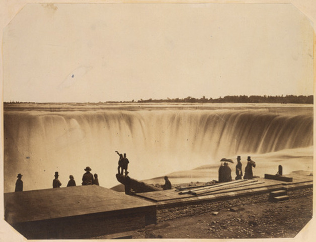 The great bridge over Niagra 1855
