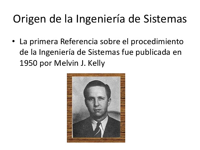 Publicación de la Ingeniería de sistemas.