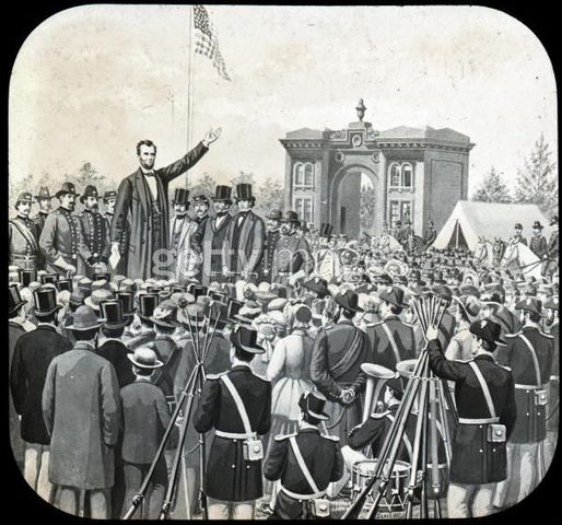 Lincoln at  Gettysburg