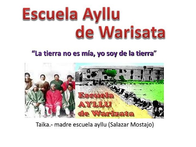 SIGLO XX: LA ESCUELA AYLLU – BOLIVIA