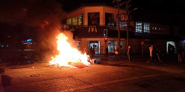 Primer día de grandes protestas en Valdivia