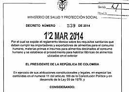 Decreto 12 de 2014