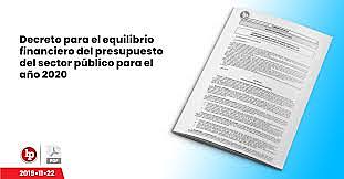 Decreto propuesto para el 2020