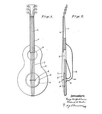 Guitar with two soundboards (Irwin & Martin, 1920)