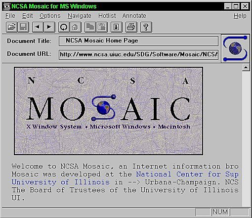 Lanzamiento de la primera versión del navegador NCSA Mosaic