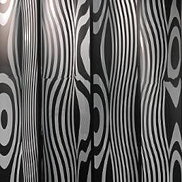 DE CAMPOS - Déplacements du spectateur / "Déplacement du spectateur n°1" - Julio Le Parc Structure en aluminium, bois et acier peints en noir, Plexiglas miroirs, impression sur adhésifs collés sur Dibond  500 x 680 x 104 cm en 2013