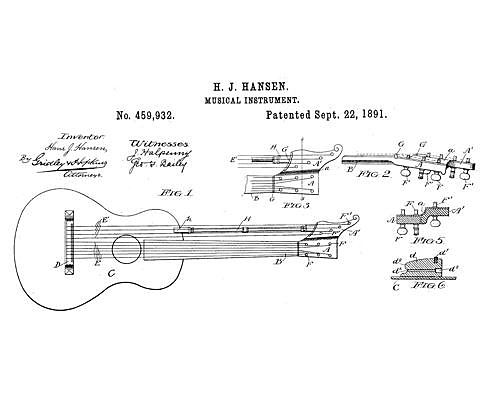 Harp Guitar (Hansen, 1891)
