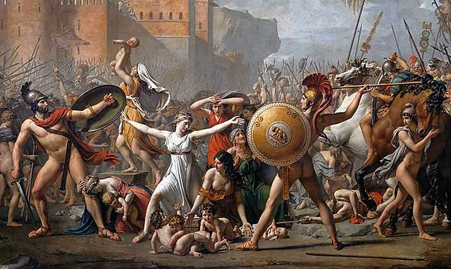 DAVID - EL RAPTE DE LES SABINES (pintura)