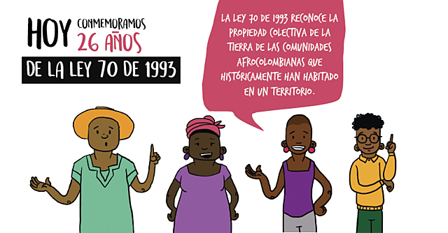 la Ley 70 de 1993, fue el sentido de pertenencia a una “Comunidad Negra”
