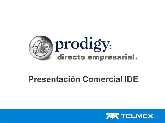 Creación del servicio comercial llamado Prodigy