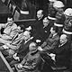 Defendants in the dock at the nuremberg trials