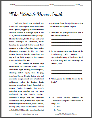 The British on the Move