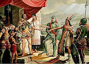 Primer contacto de los españoles con Yucatán.