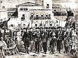 Fue derrotado en 1852 por un ejército integrado por brasileros